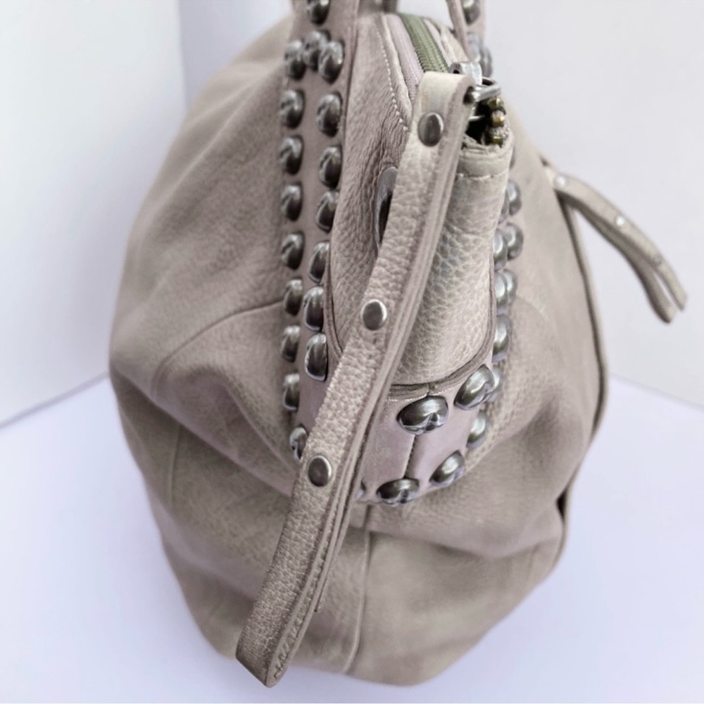Free People Studded Taupe Shoulder Bag 20 x13 x3 - Picture 4 of 10